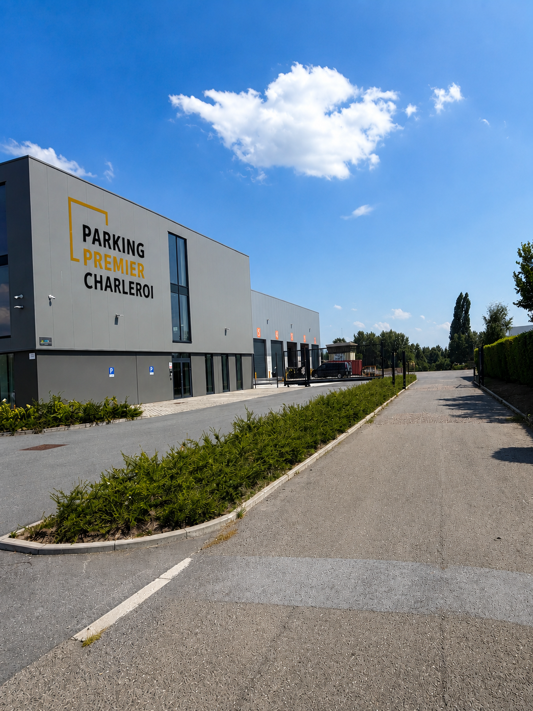 Entrée du Parking Premium Charleroi